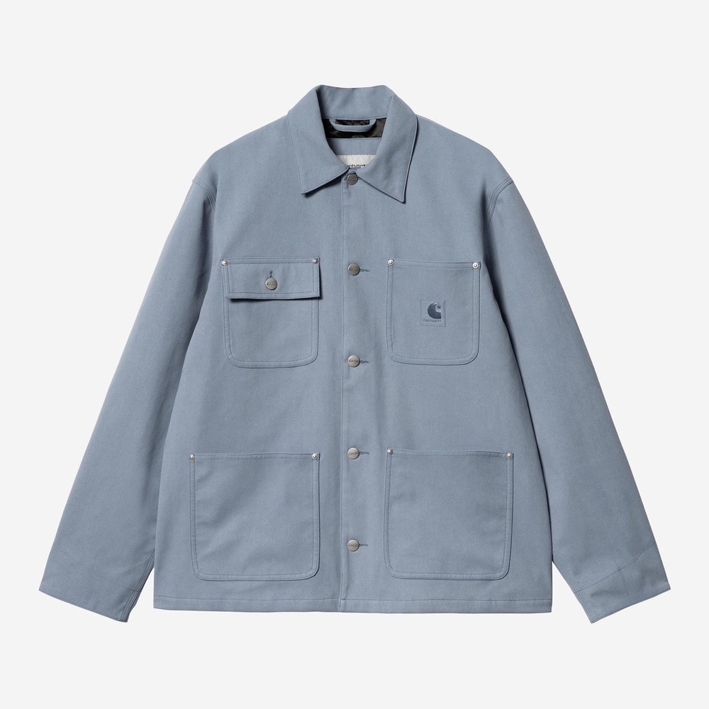 New Carhartt WIP Suede Michigan Coat Jacket Dove Grey XL